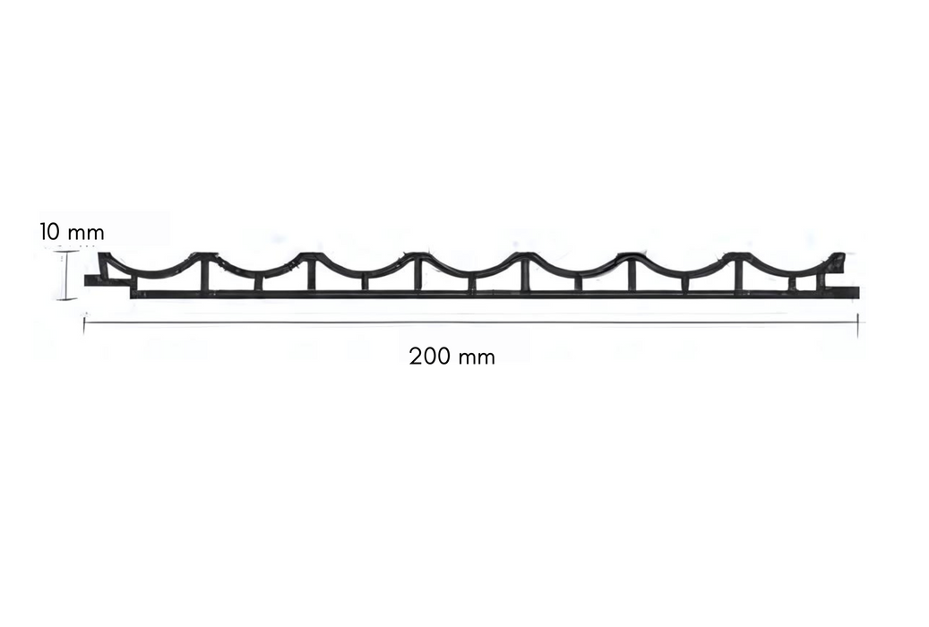 200x10mm Inner Arc Hollow Fluted Wall Panel