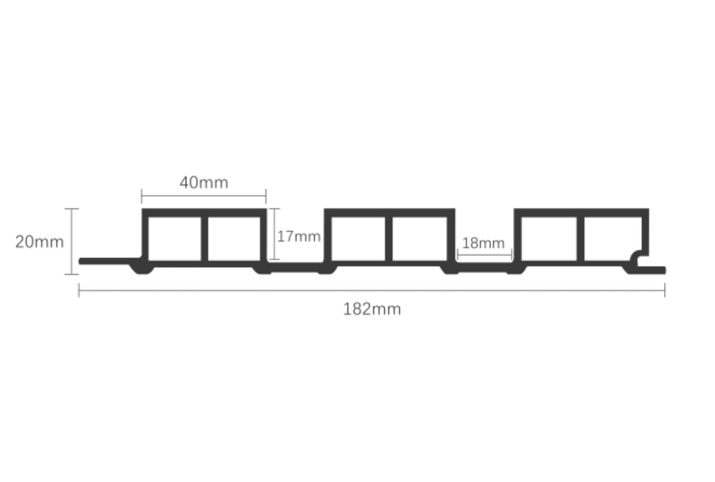 182 Canal Grande Hollow Fluted Wall Panel